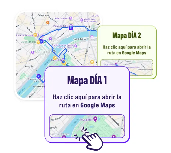 Mapas interactivos con todas las rutas