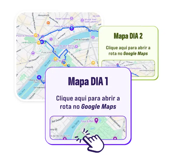Mapas interativos com todas as rotas